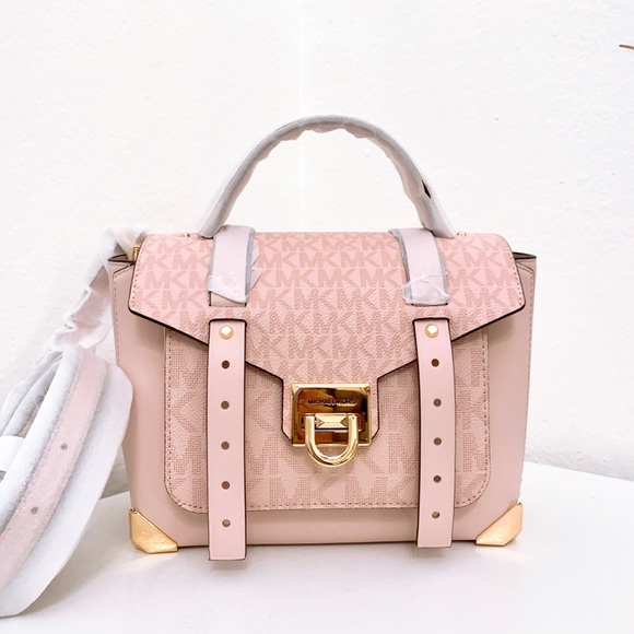 Michael Kors Manhattan Medium Leather Satchel - Picture 1 of 11